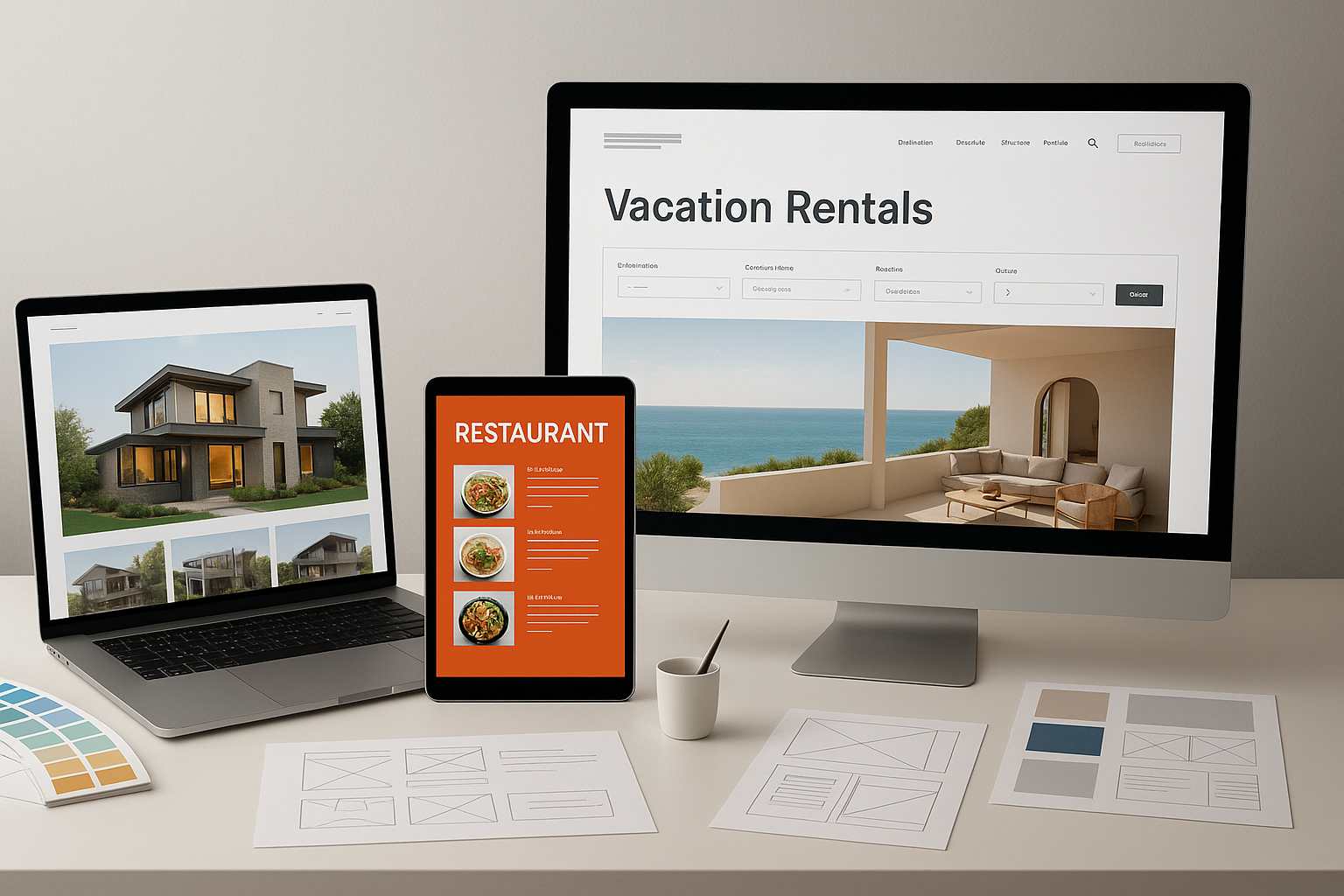 Top Industry-Specific Website Design & Development Services in Dallas (Real Estate, Restaurants, Vacation Rentals)